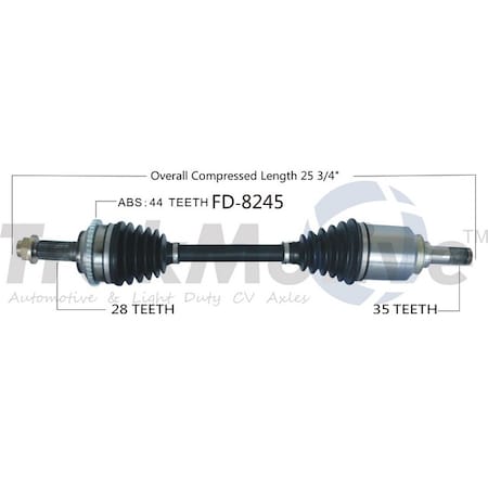 Surtrack Axle Cv Axle Shaft, Fd-8245 FD-8245